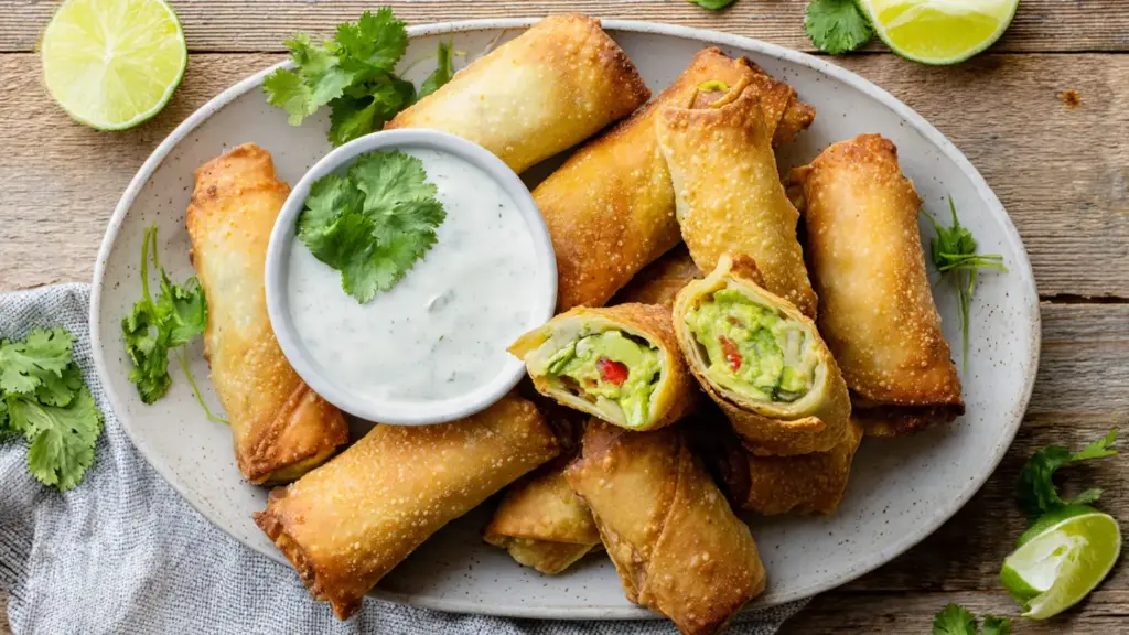 Air Fryer Avocado Egg Rolls Recipe