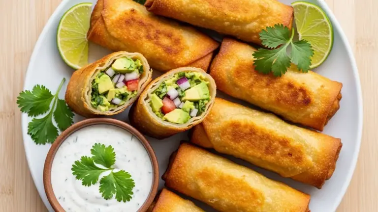 Air Fryer Avocado Egg Rolls Recipe