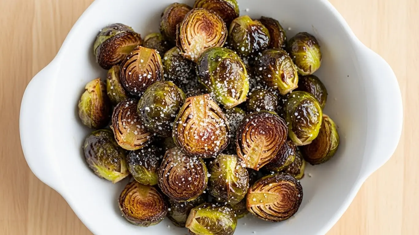 Air Fryer Balsamic Brussels Sprouts Recipe