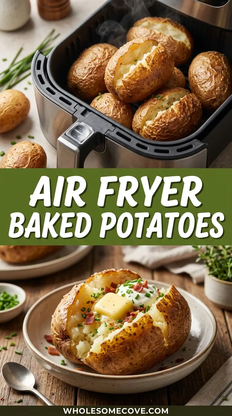 Air Fryer Simple Baked Potatoes Recipe