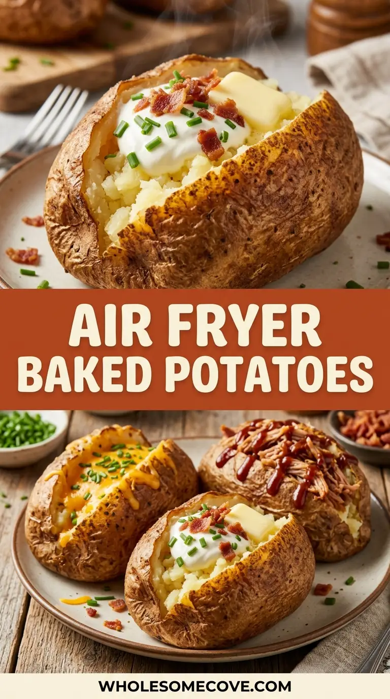 Air Fryer Simple Baked Potatoes Recipe