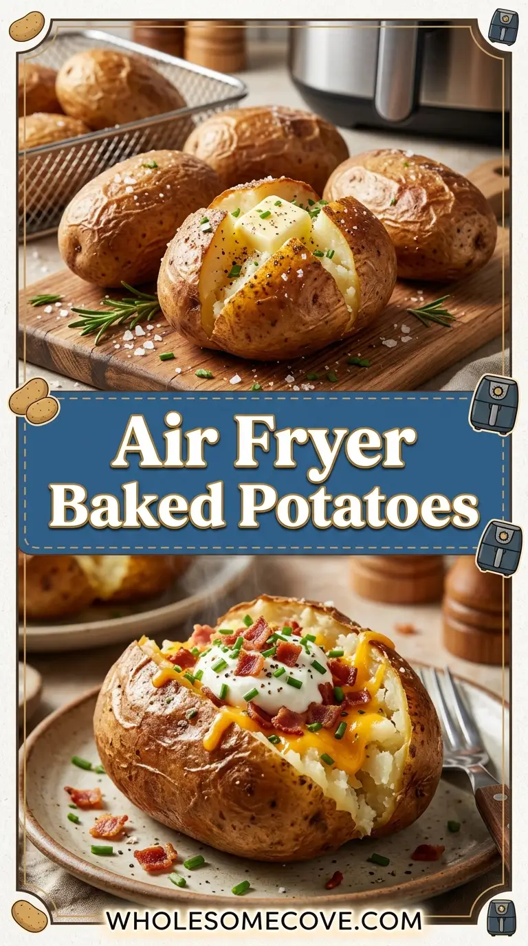 Air Fryer Simple Baked Potatoes Recipe