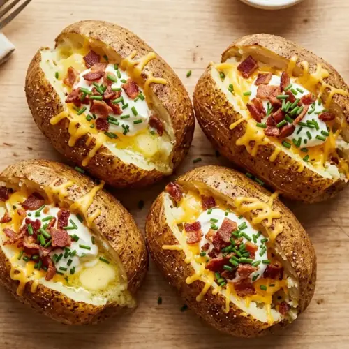 Air Fryer Simple Baked Potatoes Recipe