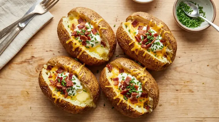 Air Fryer Simple Baked Potatoes Recipe