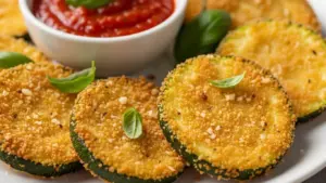 Air Fryer Zucchini-Parmesan Chips Recipe