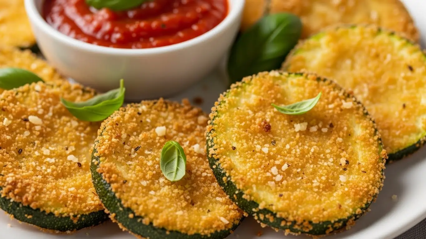 Air Fryer Zucchini-Parmesan Chips Recipe