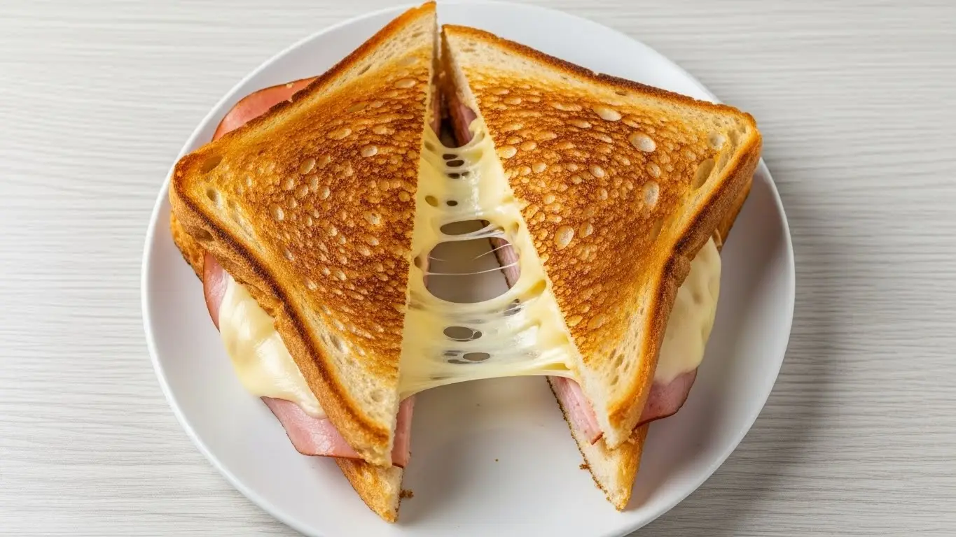 Air Fryer Bikini Ham & Cheese Sandwich Recipe