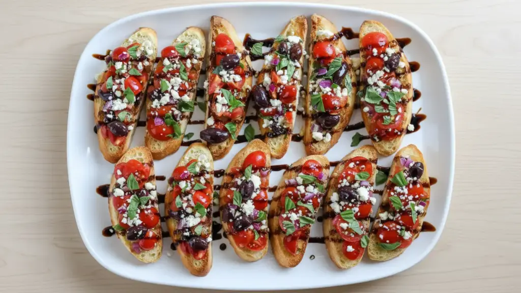 Air Fryer Mediterranean Bruschetta Recipe