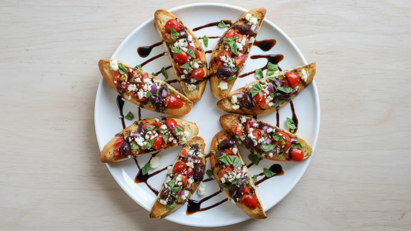 Air Fryer Mediterranean Bruschetta Recipe