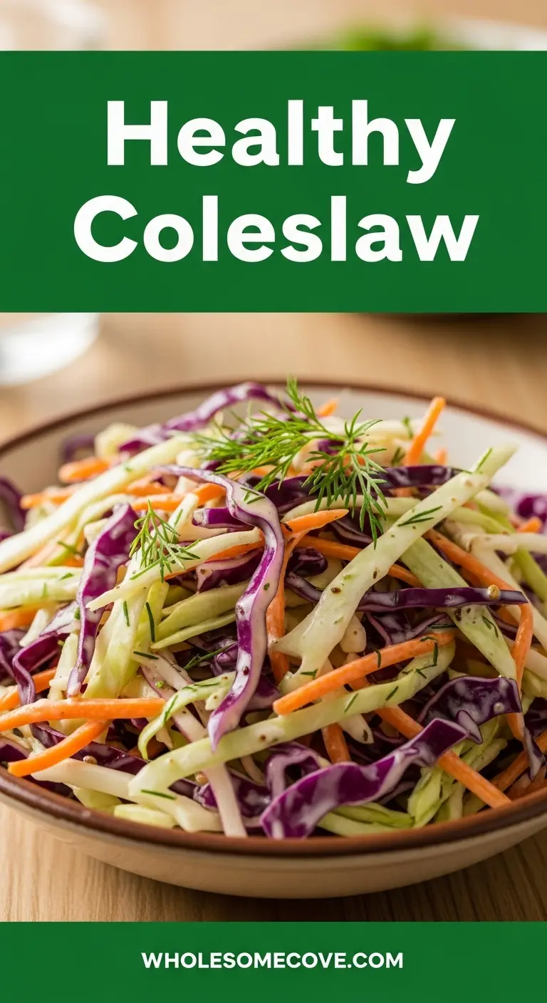 Pin Title: Healthy Coleslaw Recipe | Quick, Easy & Kid-Approved