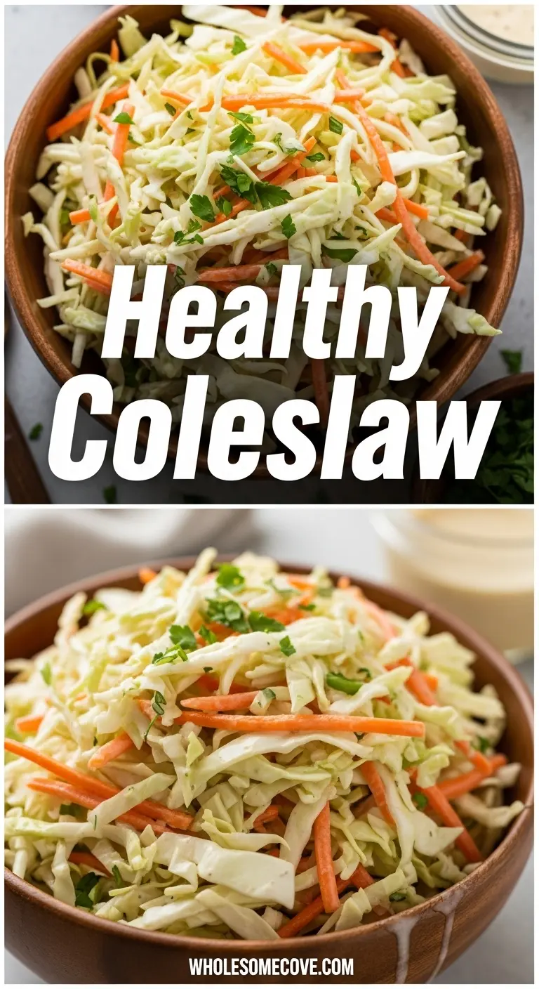 Pin Title: Healthy Coleslaw Recipe | The Ultimate Clean Side Dish