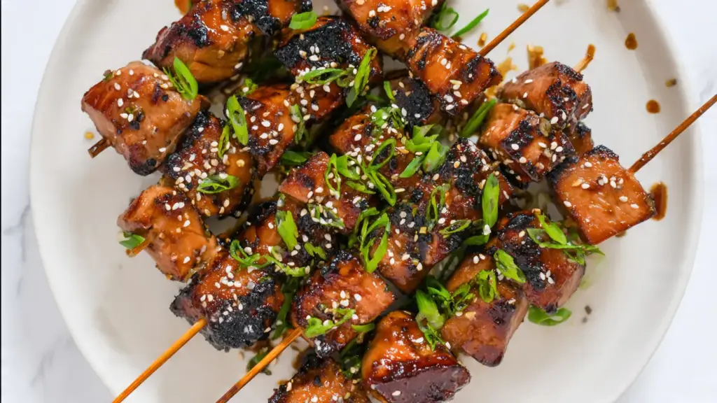 Air Fryer Sesame Pork Skewers Recipe