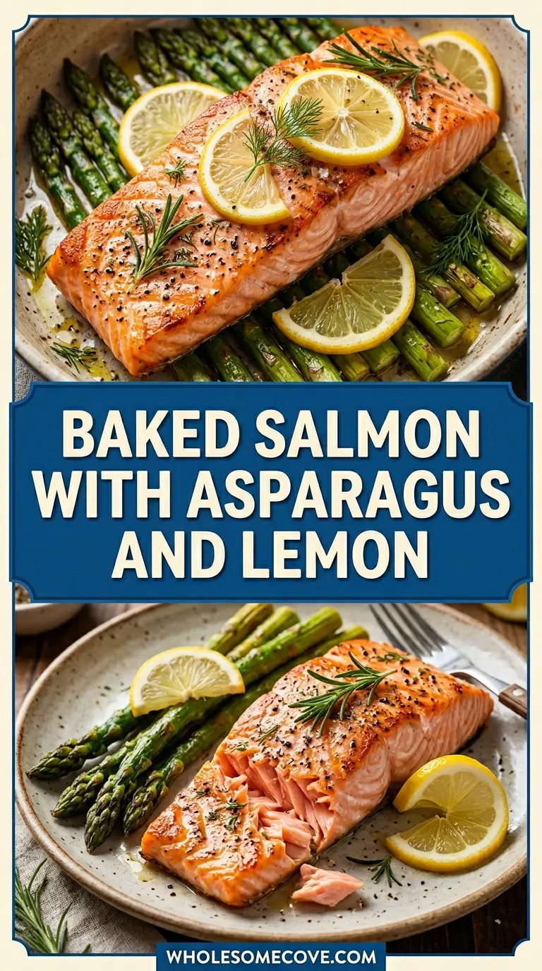 Baked Salmon with Asparagus and Lemon Recipe