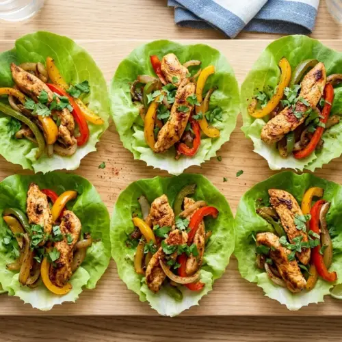 Chicken Fajita Lettuce Wraps Recipe