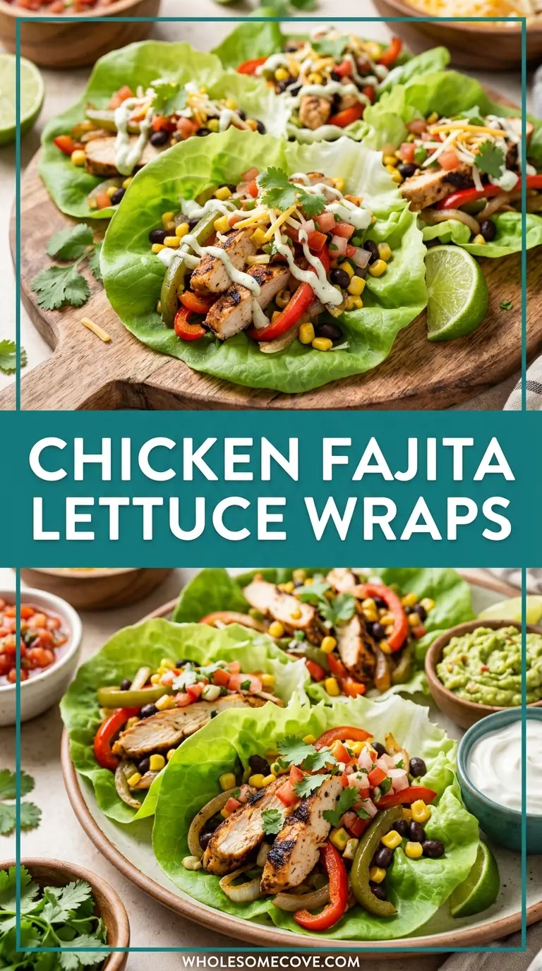 Chicken Fajita Lettuce Wraps Recipe