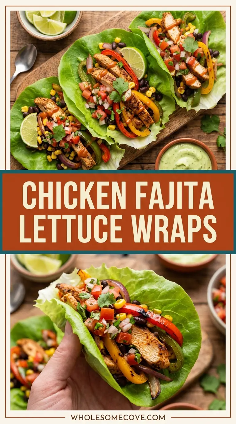 Chicken Fajita Lettuce Wraps Recipe