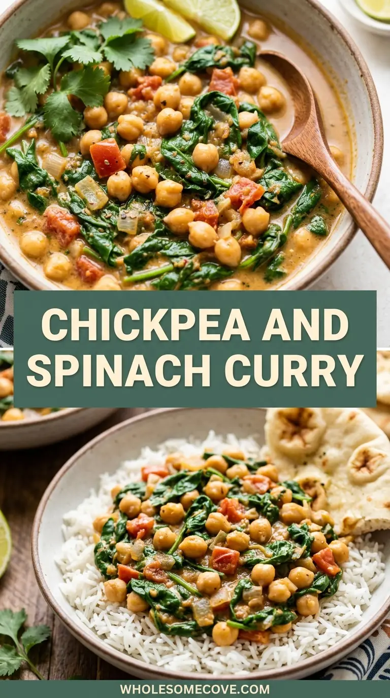 Chickpea and Spinach Curry Recipe
