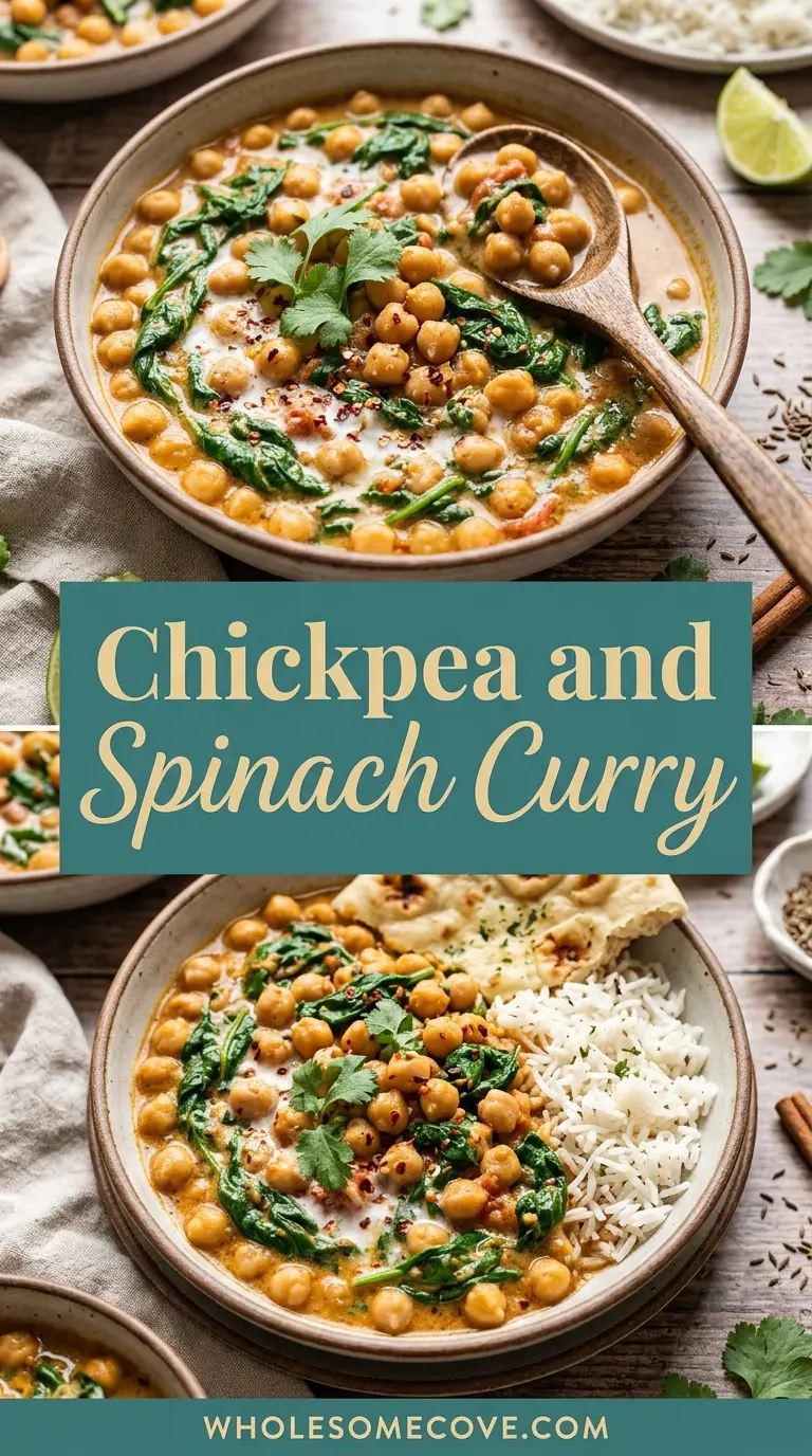 Chickpea and Spinach Curry Recipe