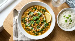 Chickpea and Spinach Curry Recipe