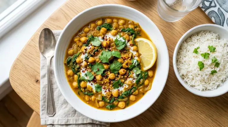 Chickpea and Spinach Curry Recipe