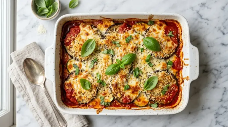 Eggplant Parmesan with Zucchini Recipe