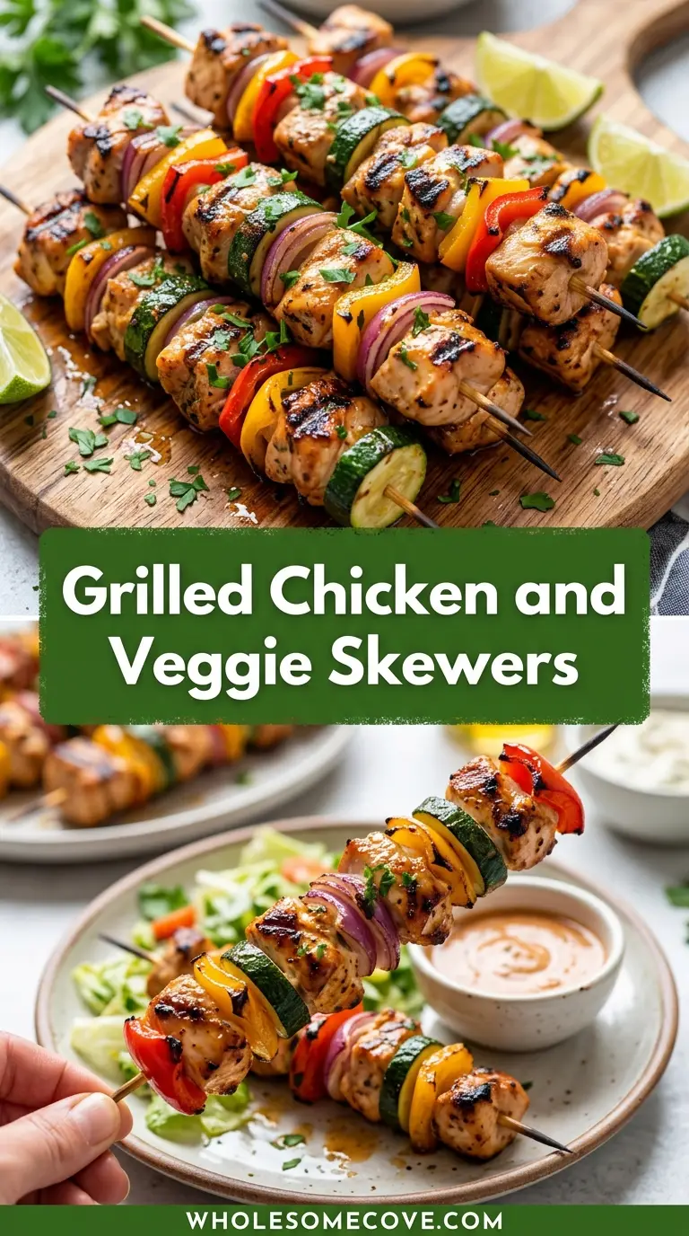 Grilled Chicken and Veggie Skewers Recipe