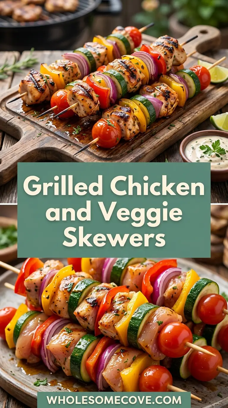 Grilled Chicken and Veggie Skewers Recipe