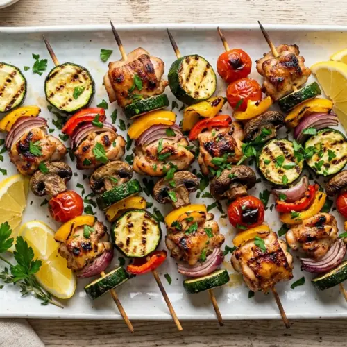 Grilled Chicken and Veggie Skewers Recipe