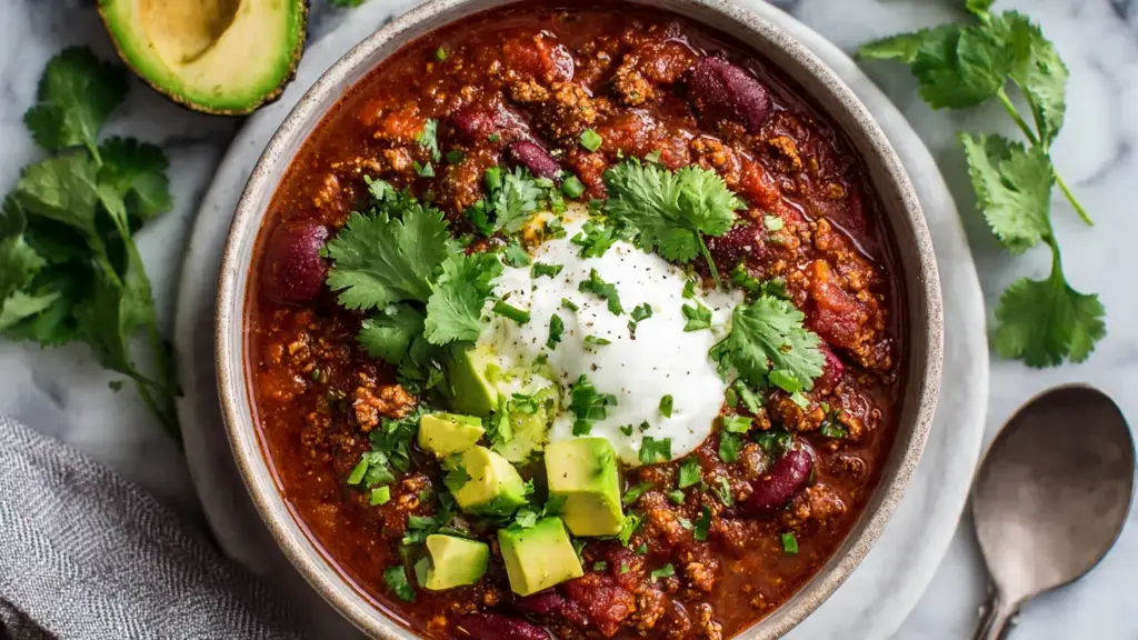 Healthy Crockpot Chili Recipe