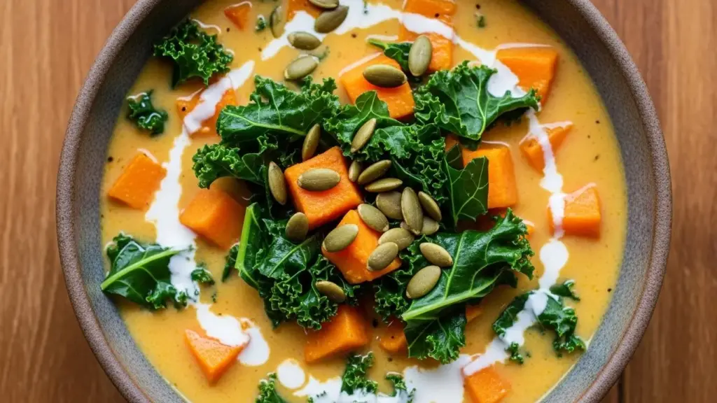 Kale and Sweet Potato Soup Recipe