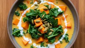 Kale and Sweet Potato Soup Recipe
