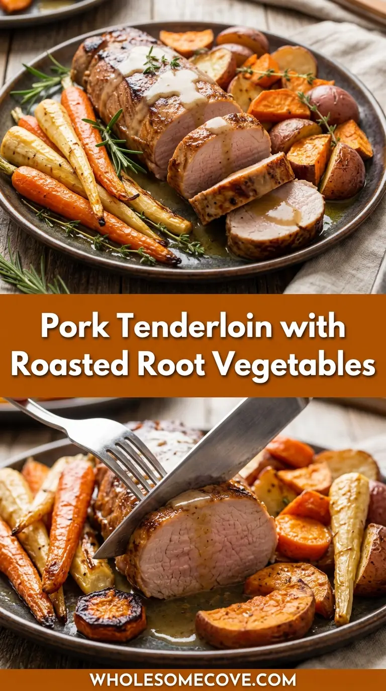 Pork Tenderloin with Roasted Root Vegetables