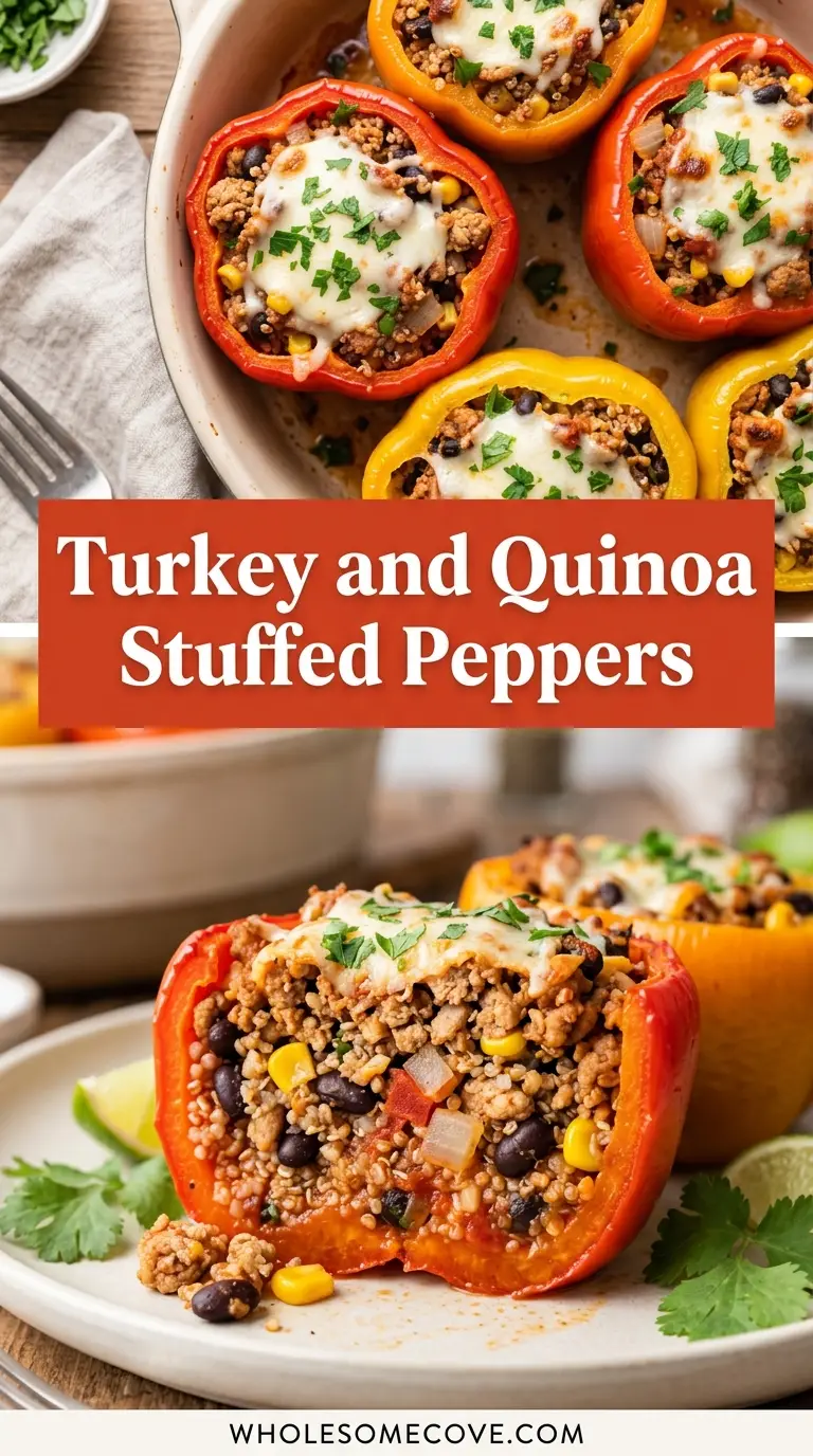 Turkey and Quinoa Stuffed Peppers Recipe
