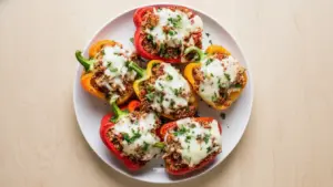 Turkey and Quinoa Stuffed Peppers Recipe