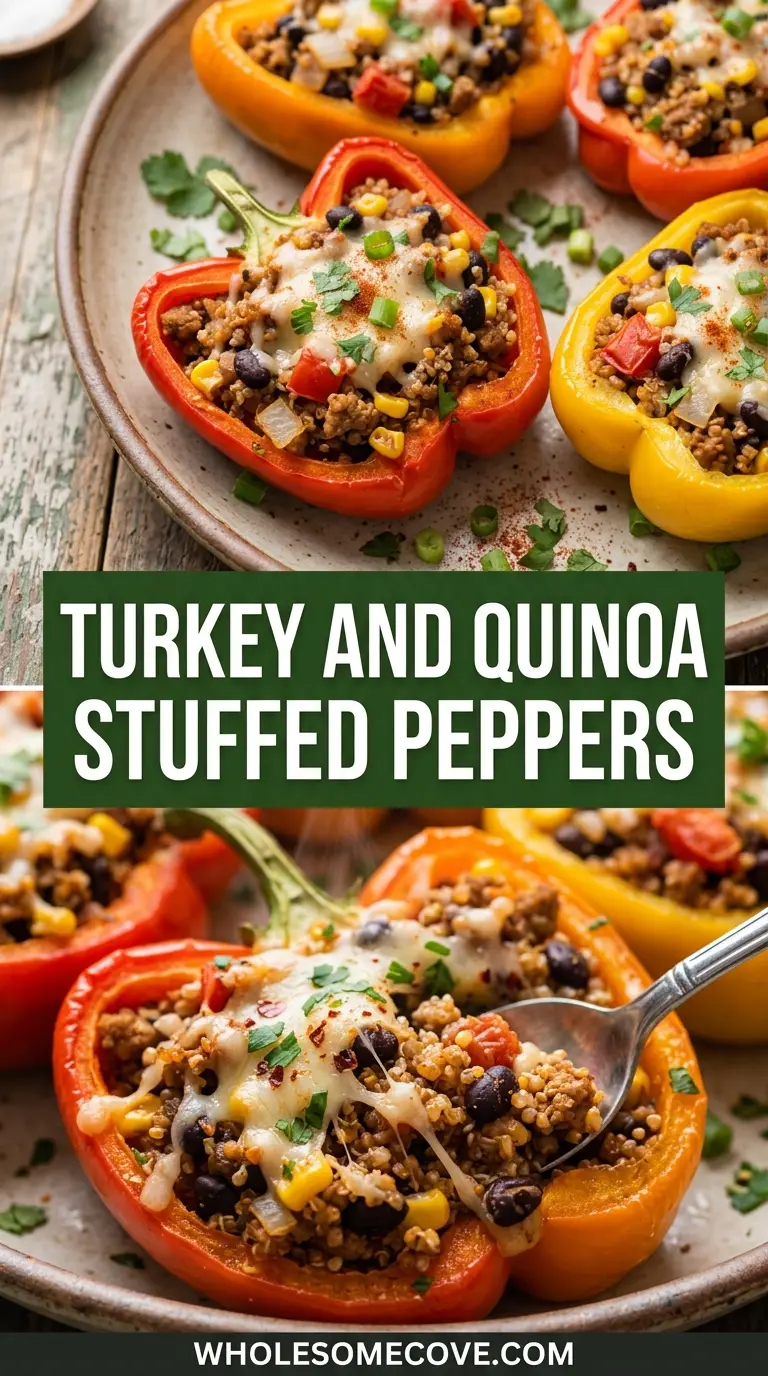 Turkey and Quinoa Stuffed Peppers Recipe