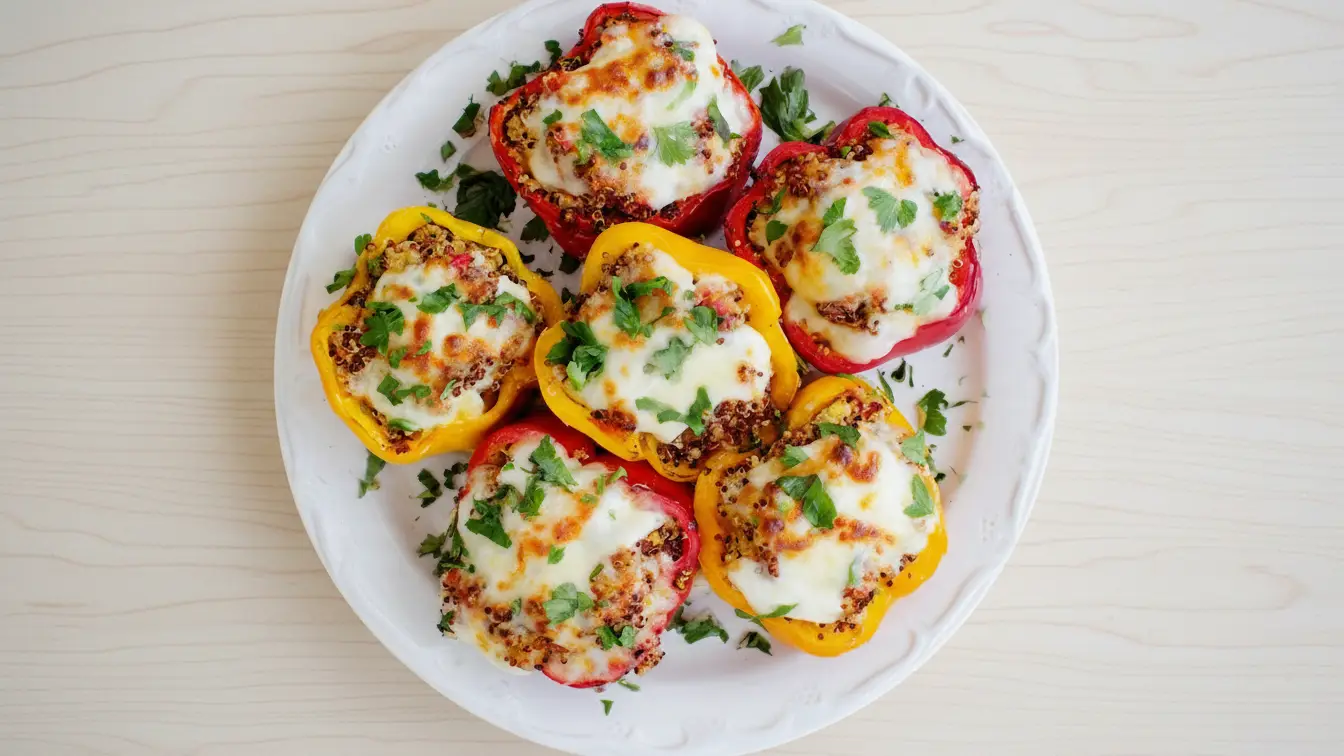Turkey and Quinoa Stuffed Peppers Recipe