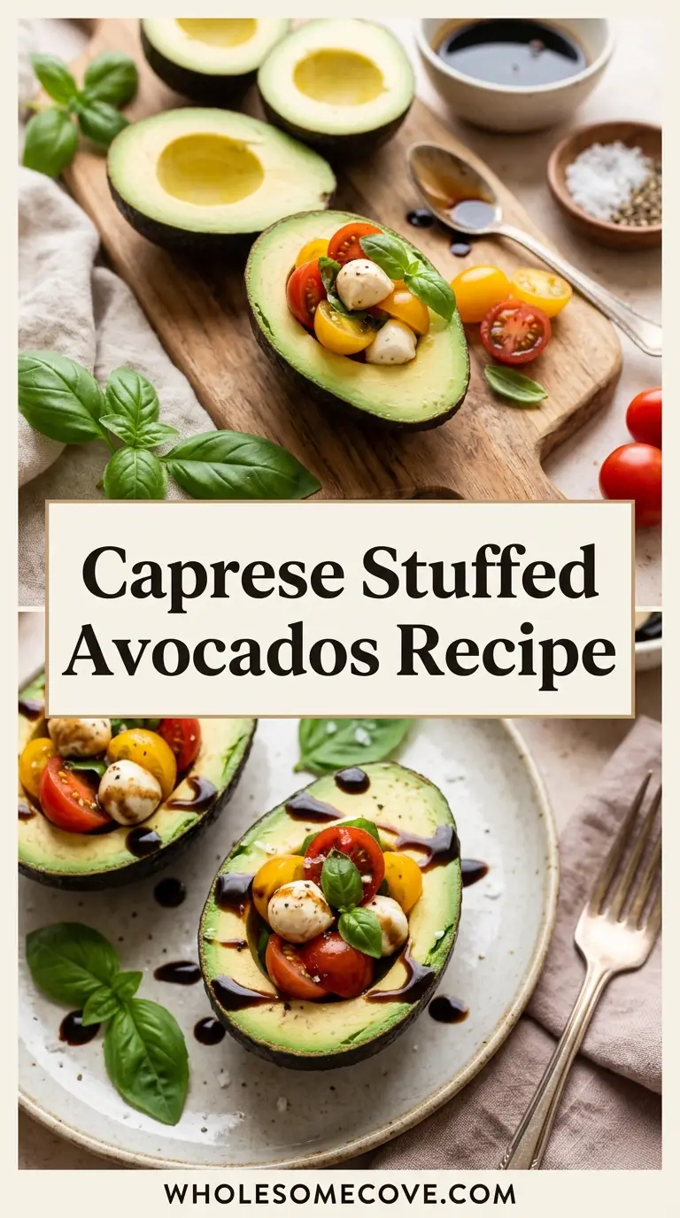 Caprese Stuffed Avocados Recipe