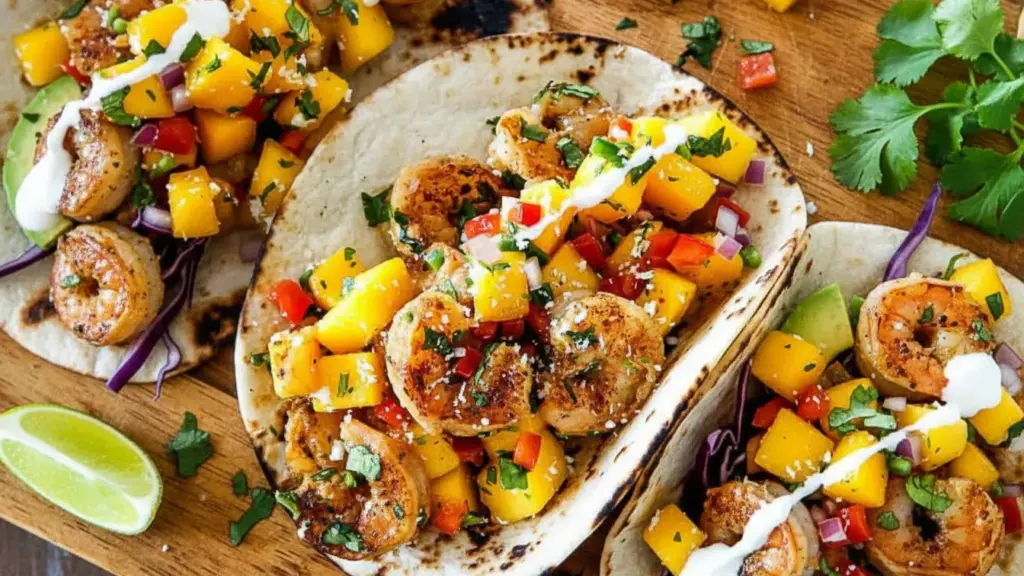 Shrimp Tacos with Mango Salsa Recipe