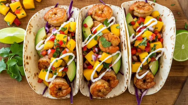 Shrimp Tacos with Mango Salsa Recipe
