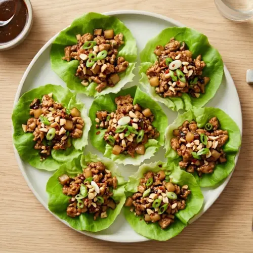 Asian Chicken Lettuce Cups Recipe