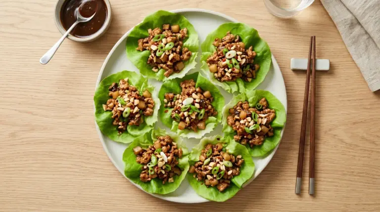 Asian Chicken Lettuce Cups Recipe