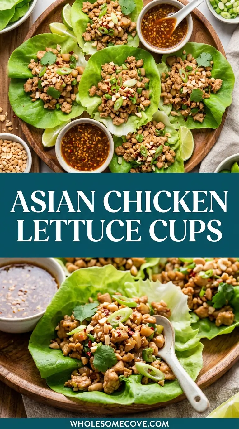 Asian Chicken Lettuce Cups Recipe