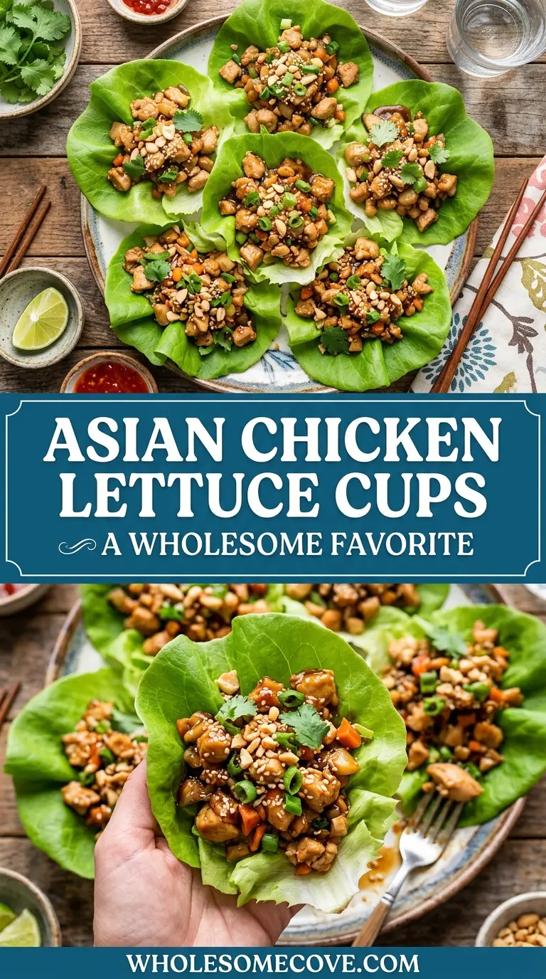 Asian Chicken Lettuce Cups Recipe