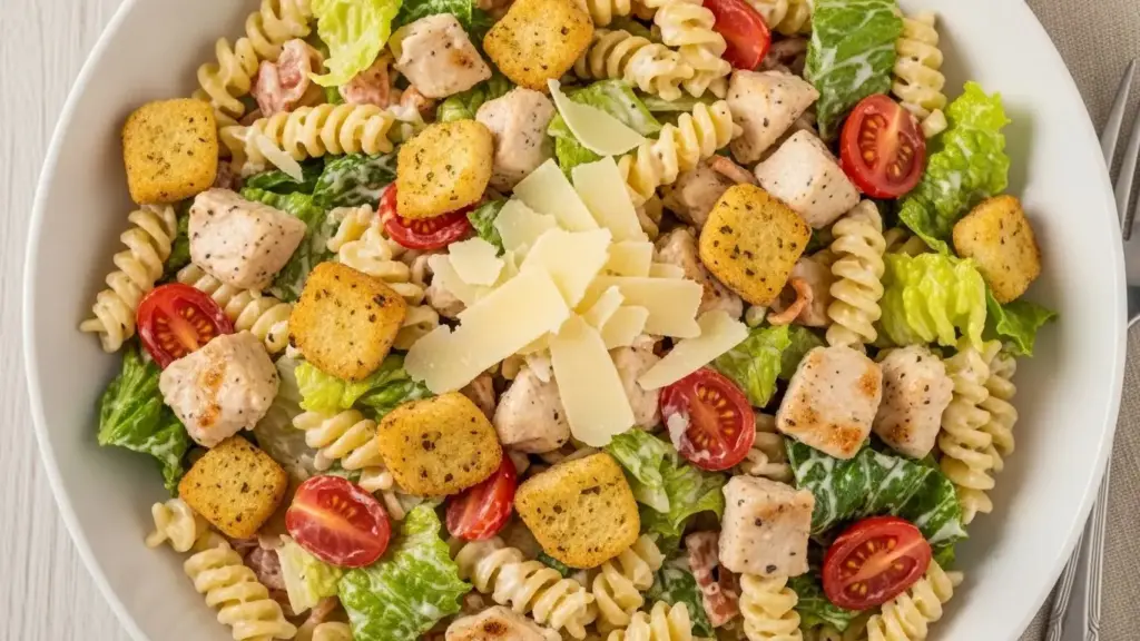 Chicken Caesar Pasta Salad Recipe