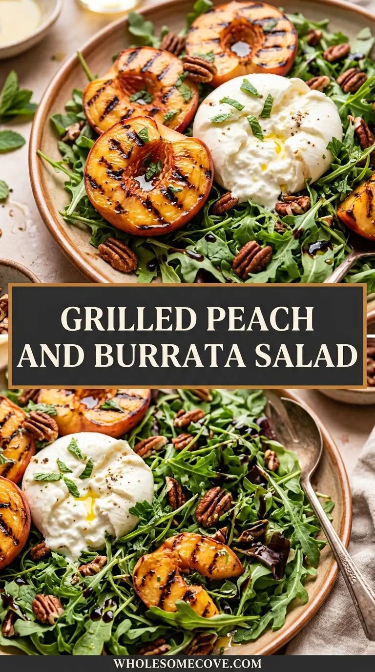 Grilled Peach and Burrata Salad Recipe