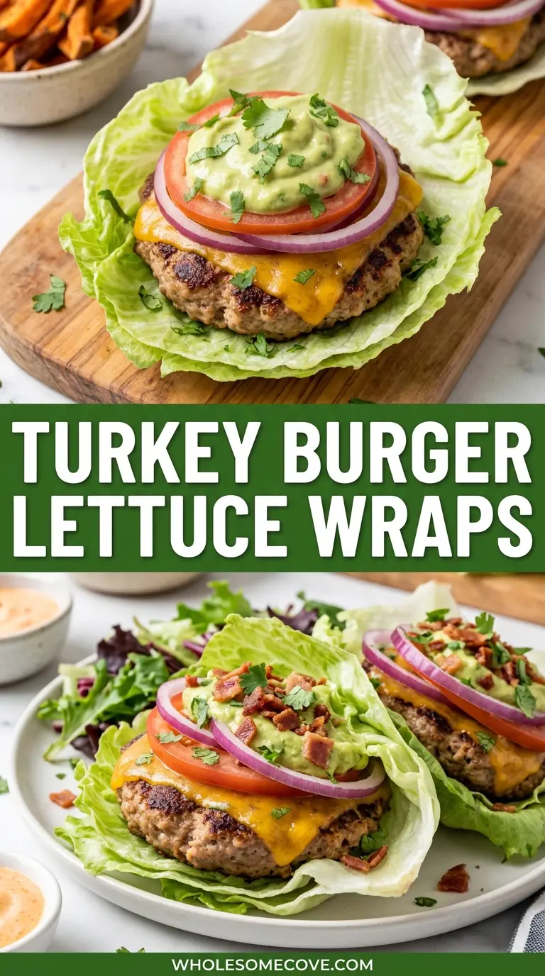 Turkey Burger Lettuce Wraps