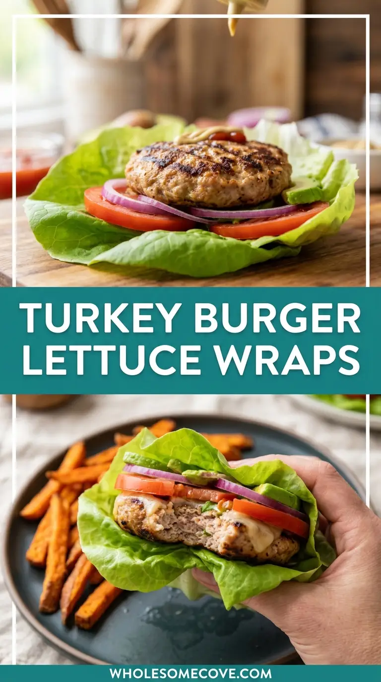 Turkey Burger Lettuce Wraps
