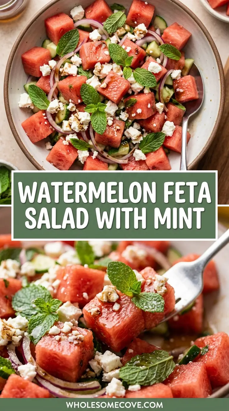Watermelon Feta Salad with Mint Recipe