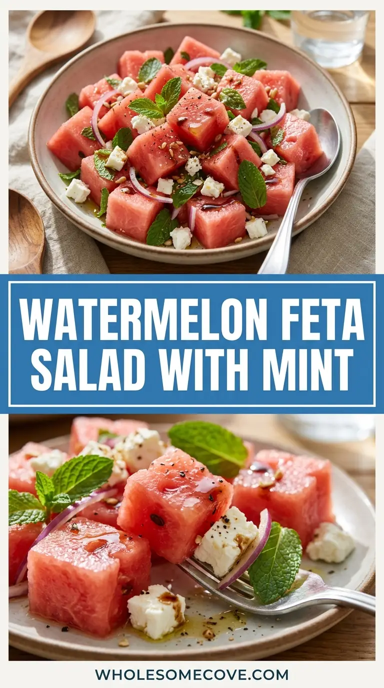 Watermelon Feta Salad with Mint Recipe