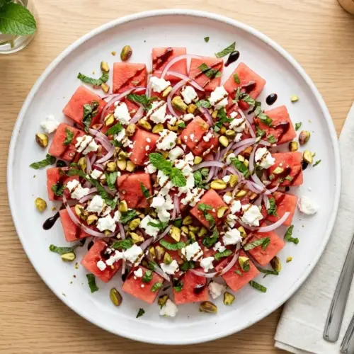 Watermelon Feta Salad with Mint Recipe